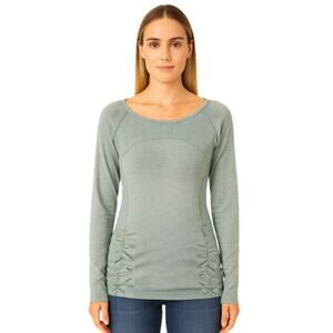 United by Blue Ruched Side Long Sleeve Top in Teal – NWT Size 3X